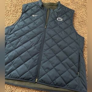 Men’s Nike Penn State Cougars Quilted Navy Blue Vest Size XXXL